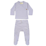 LUCY LUE ORGANICS organic newborn kimono set with footed pants