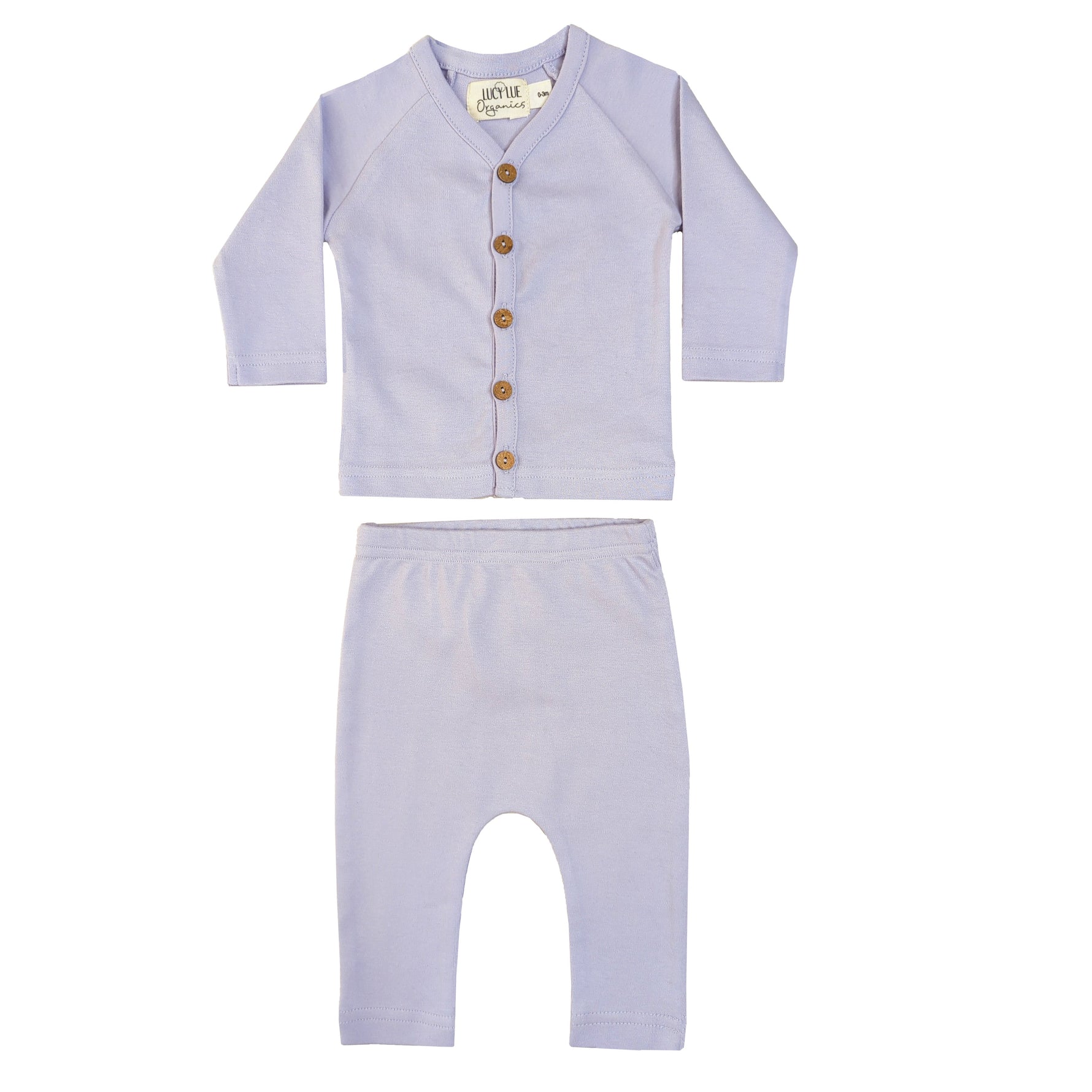 LUCY LUE ORGANICS organic newborn outfit set | baby top and pants
