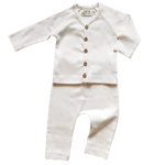 LUCY LUE ORGANICS Organic Newborn Top & Pant Set | Undyed - 