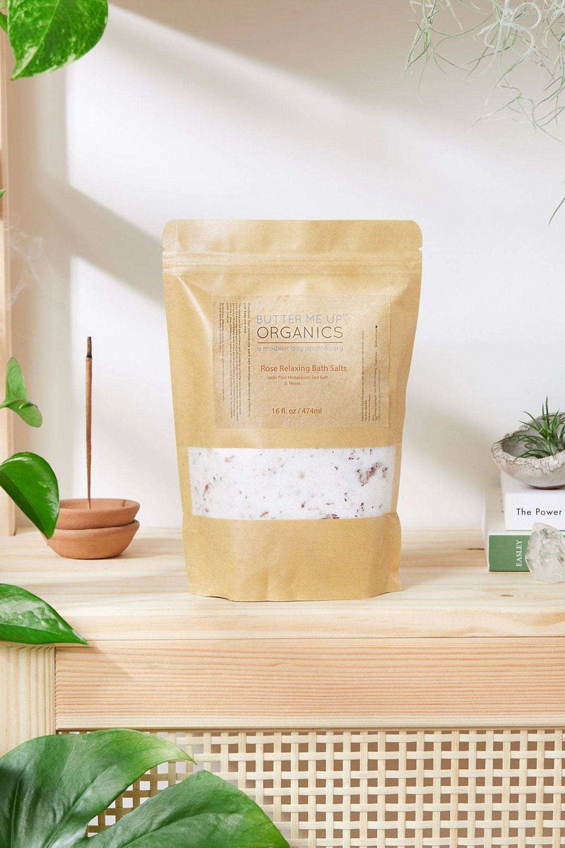 Organic Rose Salt Soak/ Pink Himalayan Sea Salt / - Everetts Place: Online Boutique - Other