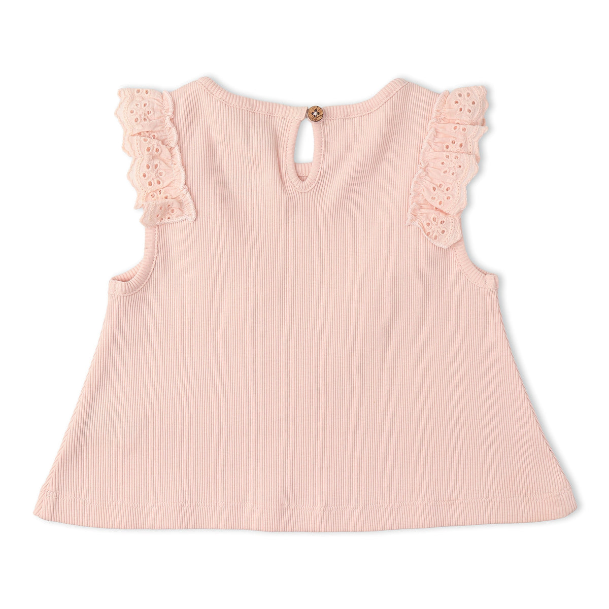 Makemake Organics Organic Ruffle Top & Shorts Set - Blush