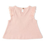 Makemake Organics Organic Ruffle Top & Shorts Set - Blush