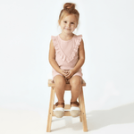 Organic Ruffle Top & Shorts Set - Blush - Baby & Toddler Clothing, Dress, Pink, Child, Sleeveless shirt | Everetts Place