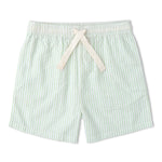 Makemake Organics Organic Shirt & Shorts Set - Basil Stripes