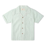 Makemake Organics Organic Shirt & Shorts Set - Basil Stripes