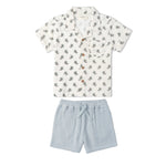 Makemake Organics Organic Shirt & Shorts Set - Poppy