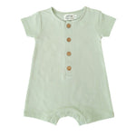organic short sleeve baby romper - Button, Baby & Toddler Clothing, Overall, One-piece garment, Clothing | Everetts Place