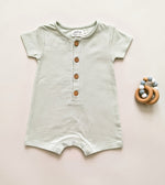 LUCY LUE ORGANICS organic short sleeve baby romper