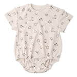 Makemake Organics Organic Short Sleeve Bubble Romper - Rodeo
