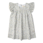 Makemake Organics Organic Short Sleeve Flutter Dress - Tulle Floral
