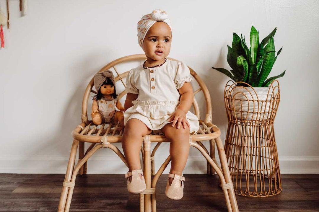 LUCY LUE ORGANICS Organic Skirted Bodysuit | Shell - Everetts Place Boutique - 
