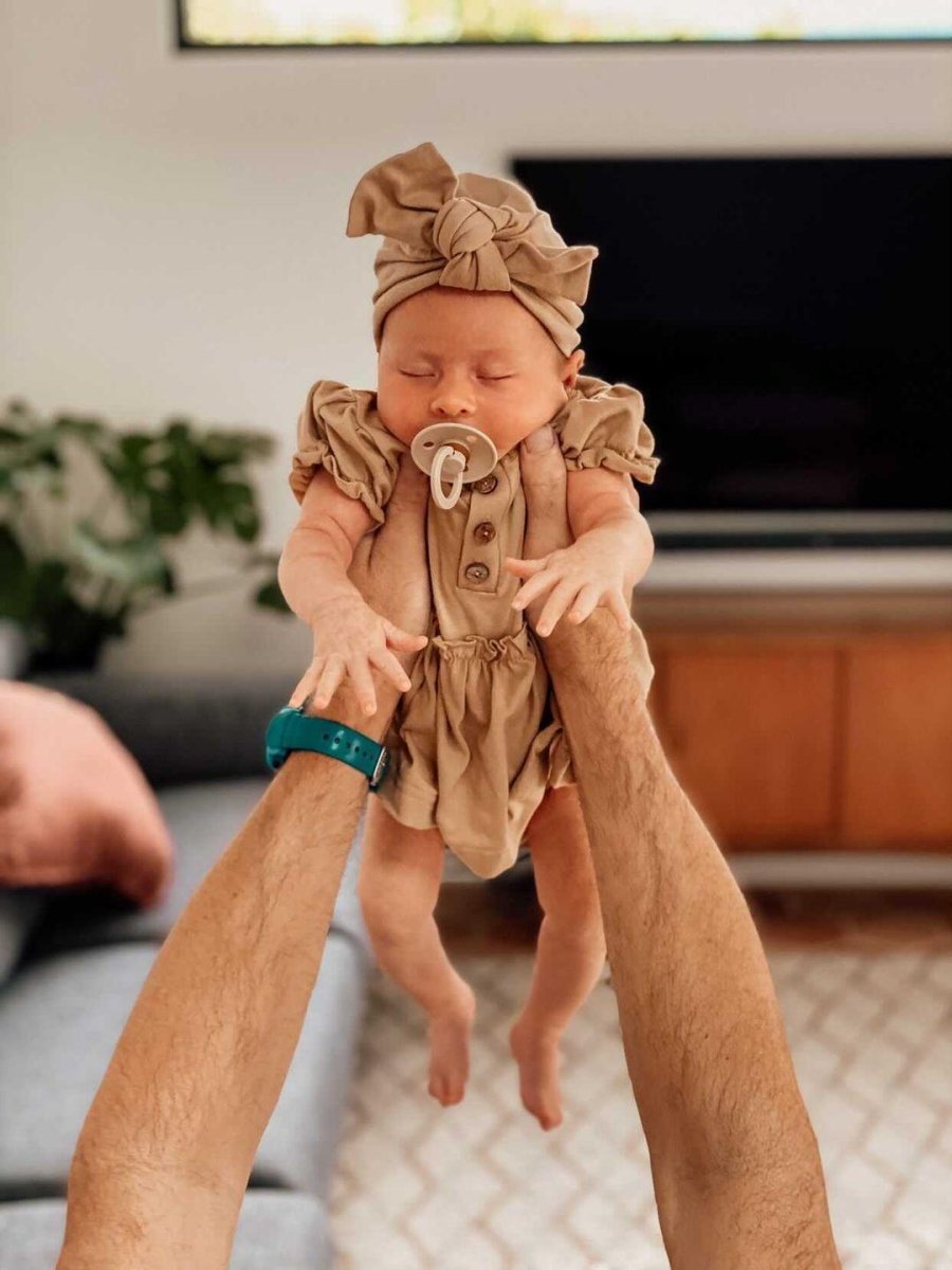 LUCY LUE ORGANICS Organic Skirted Bodysuit | Wheat - Everetts Place Boutique - 