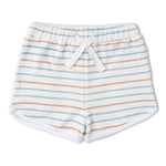Makemake Organics Organic Sleeveless Tee & Shorts Set - Cabana Stripes