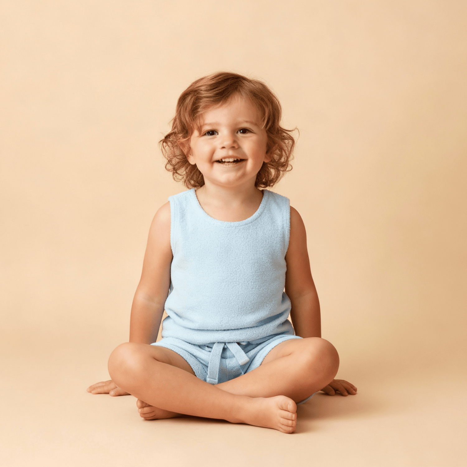 Organic Sleeveless Tee & Shorts Set - Light Blue - Baby & Toddler Clothing, Child, Sleeveless shirt, Pink, Toddler | Everetts Place