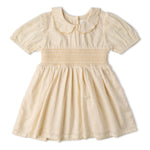 Makemake Organics Organic Smocked Collar Dress - Butter Yellow
