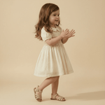 Makemake Organics Organic Smocked Collar Dress - Butter Yellow