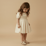 Organic Smocked Collar Dress - Butter Yellow - Fashion, Day Dress, One-piece garment, Dress, Pink | Everetts Place
