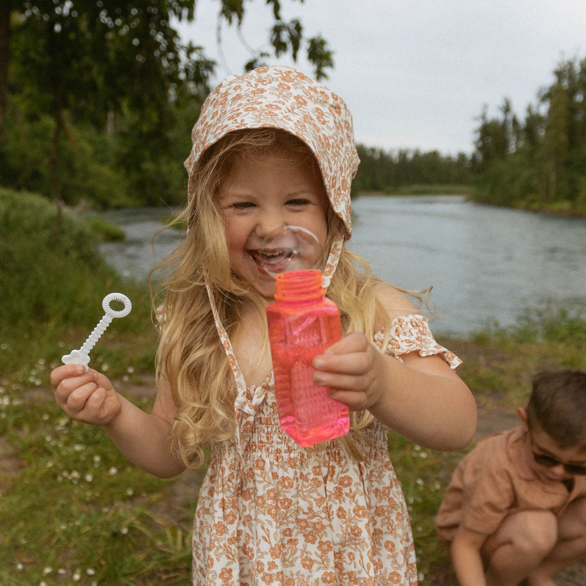 Organic Smocked Sundress - Sienna - Bottle, Child, Pink, Drinkware, Toddler | Everetts Place