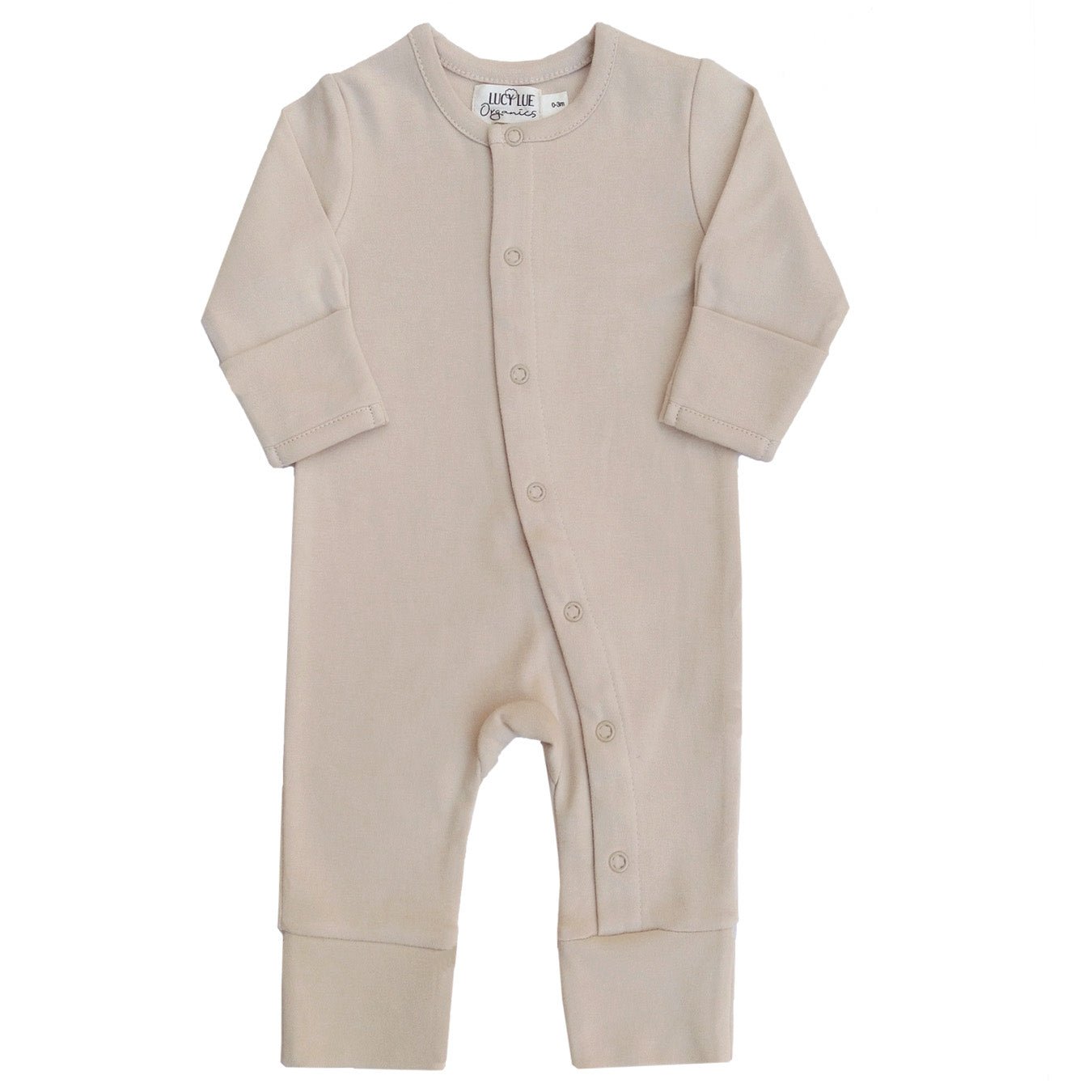 LUCY LUE ORGANICS organic snap baby romper | long sleeve one piece outfit