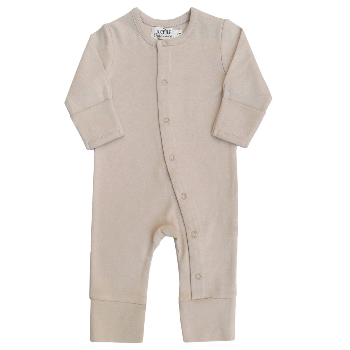 LUCY LUE ORGANICS Organic Snap Romper | Fawn - Everetts Place Boutique - 
