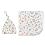 Makemake Organics Organic Swaddle Blanket & Hat Set - Meadow