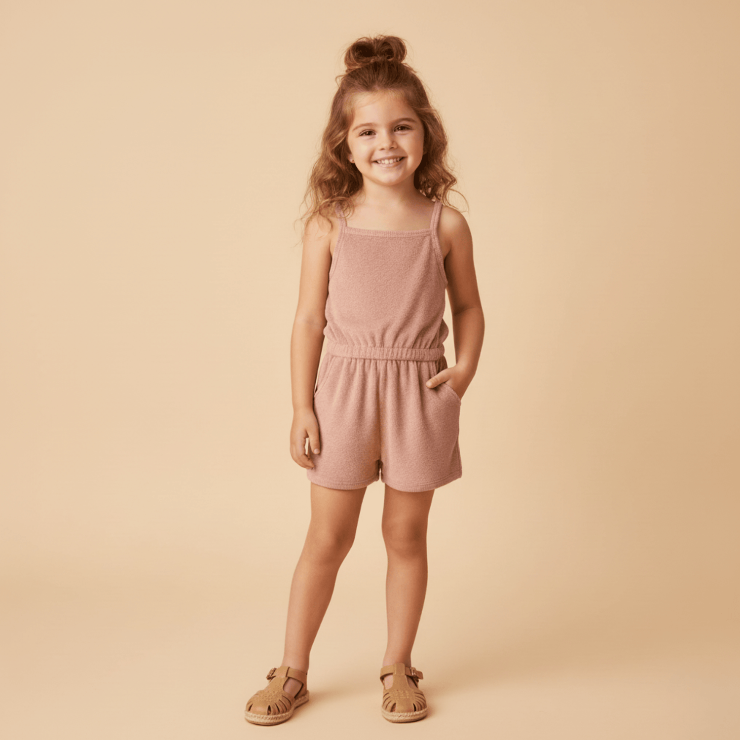 Organic Tank Romper - Clay - Fashion, Pink, One-piece garment, Dress, Baby & Toddler Clothing | Everetts Place