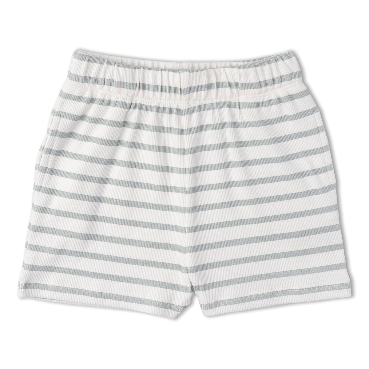 Makemake Organics Organic Tank Top & Shorts Set - Fog Stripes