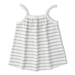 Makemake Organics Organic Tank Top & Shorts Set - Fog Stripes