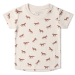 Makemake Organics Organic Tee & Shorts Set - Horses