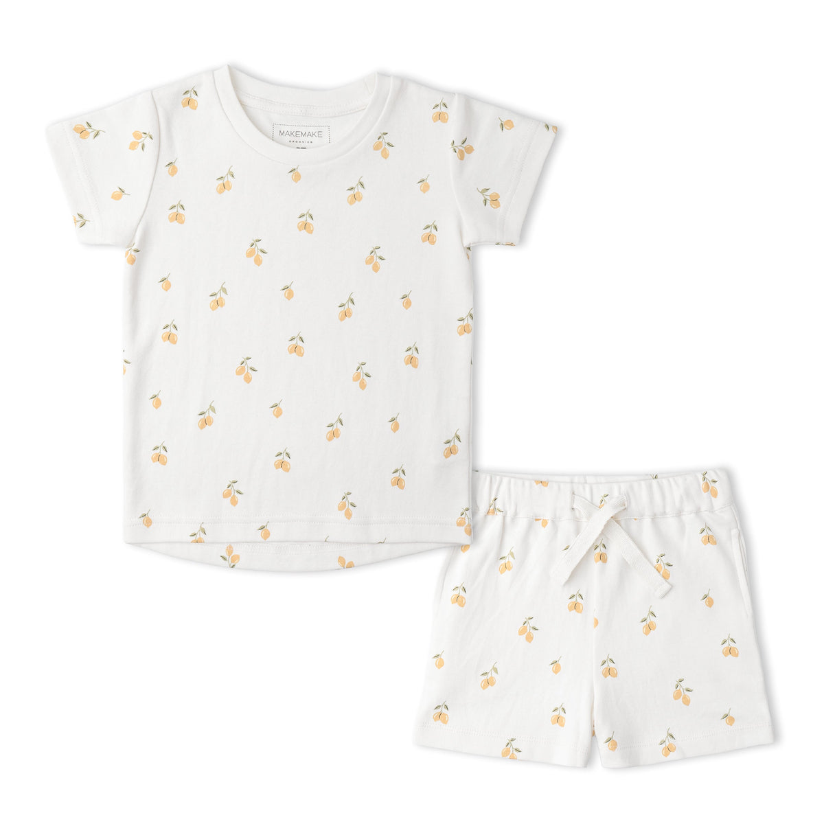 Makemake Organics Organic Tee & Shorts Set - Lemons