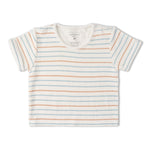 Makemake Organics Organic Terry Tee & Shorts Set - Cabana Stripes