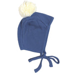 LUCY LUE ORGANICS Organic Waffle Pom Bonnet | Slate - Everetts Place Boutique - 