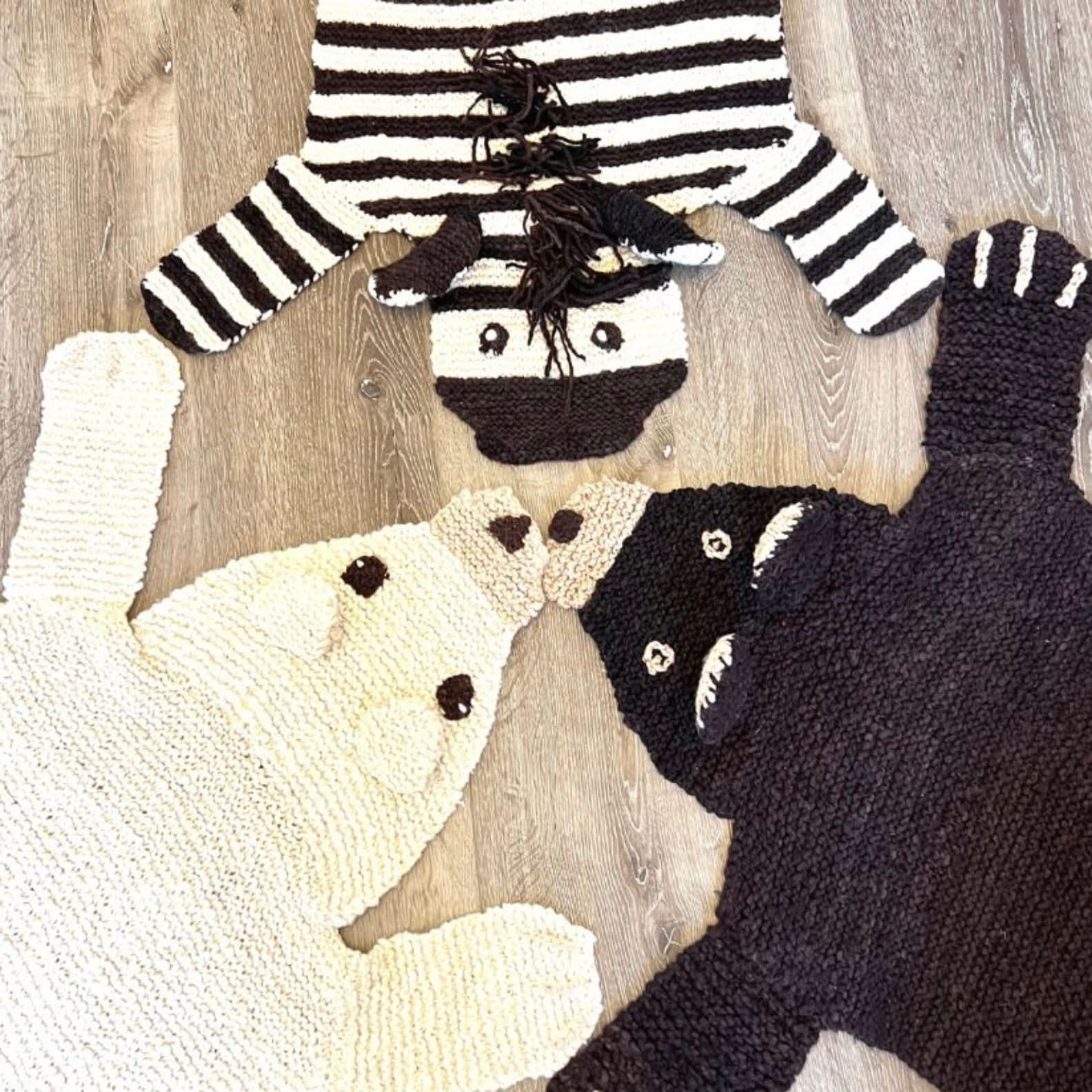 Finn + Emma Organic Wool Play Mat + Nursery Rug | Brown Bear - 