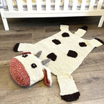 Finn + Emma Organic Wool Play Mat + Nursery Rug | Cow - 