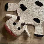 Finn + Emma Organic Wool Play Mat + Nursery Rug | Cow - 