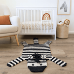 Finn + Emma Organic Wool Play Mat + Nursery Rug | Zebra - 