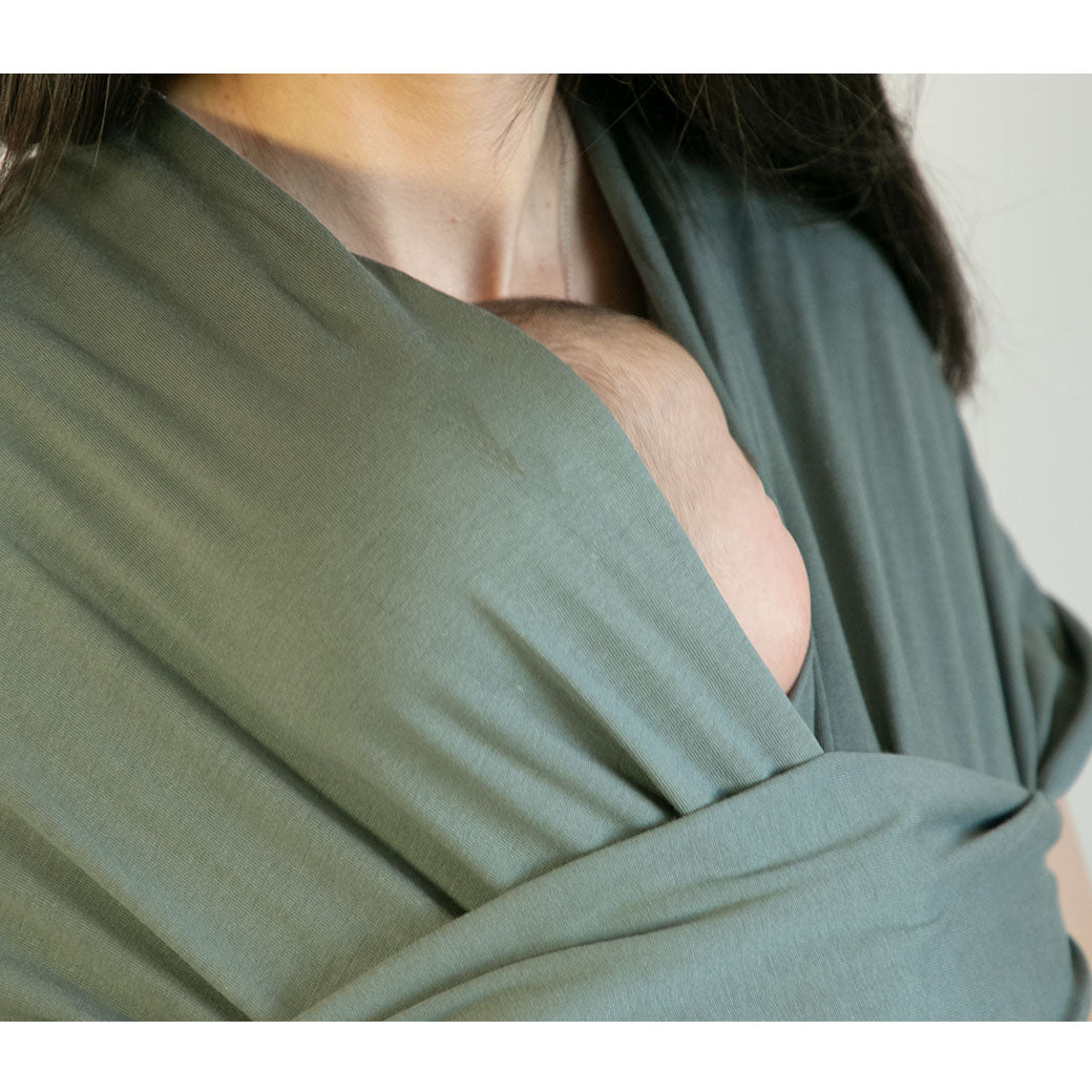 Modern Nursery organic cotton baby wrap, soft and breathable.