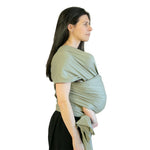 Modern Nursery organic cotton baby wrap, soft, breathable, natural color.