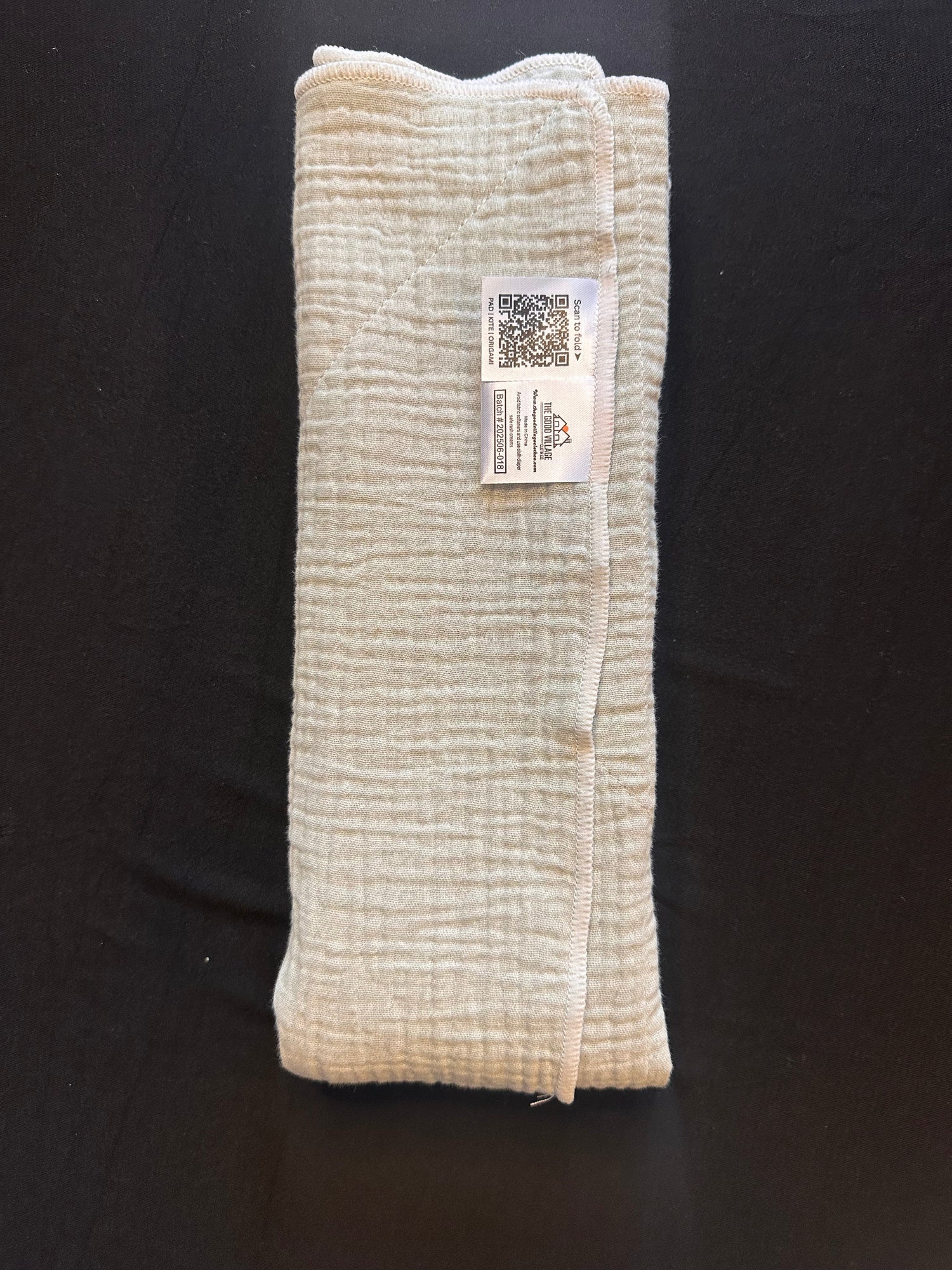 The Good Village Cloth Co. Origami Smart Flat – Evermoss - 