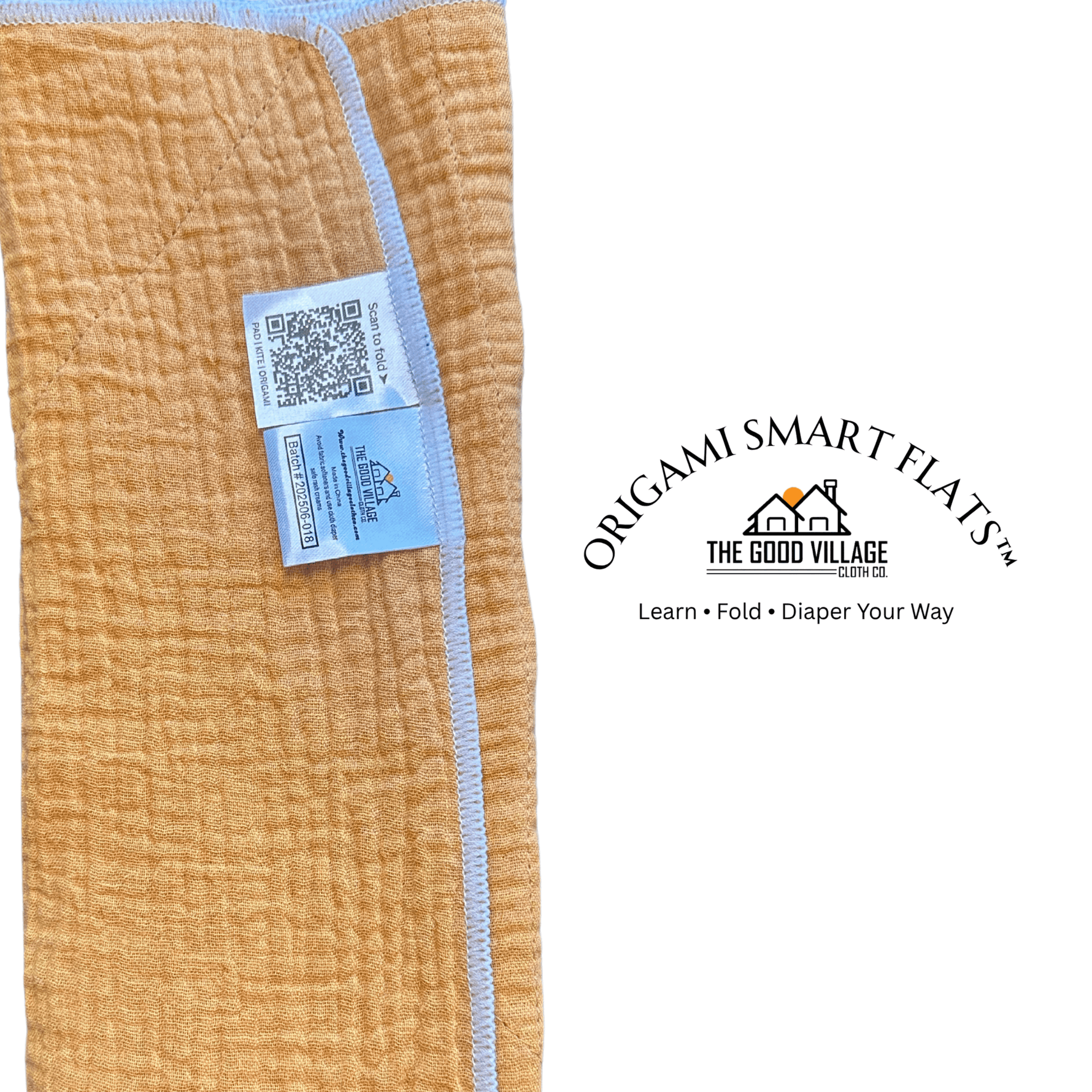 The Good Village Cloth Co. Origami Smart Flat – Spiced Cider - 