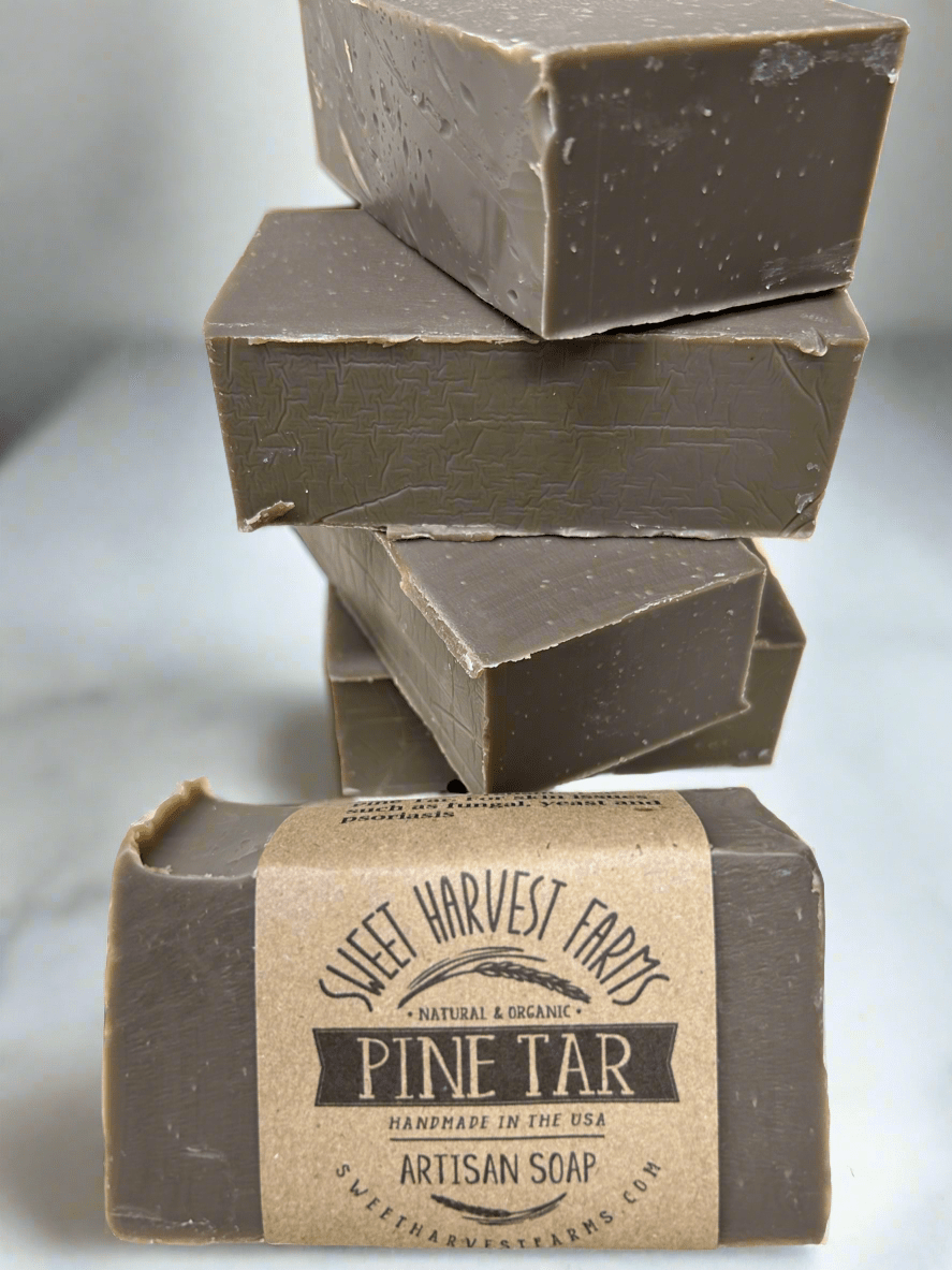 Sweet Harvest Farms Original Pine Tar Organic Soap Creosote Free Psoriasis - Everetts Place Boutique - 