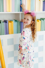 Mila & Rose ® Out of this World 3/4 Sleeve Pocket Twirl Dress - 