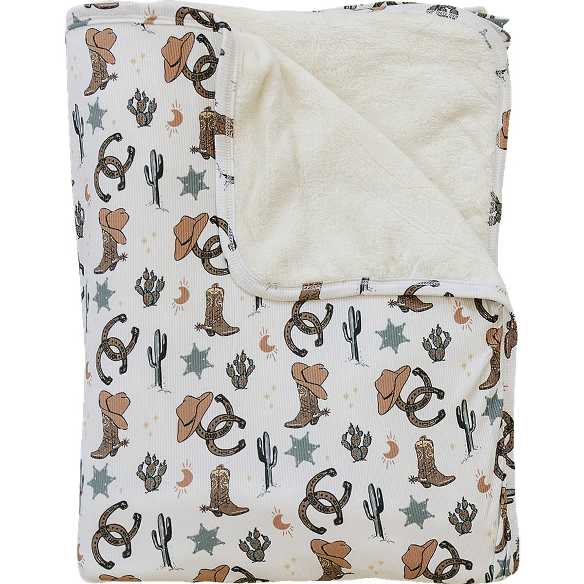 Mebie Baby Outlaw Cowboy Bamboo Fleece Quilt - 