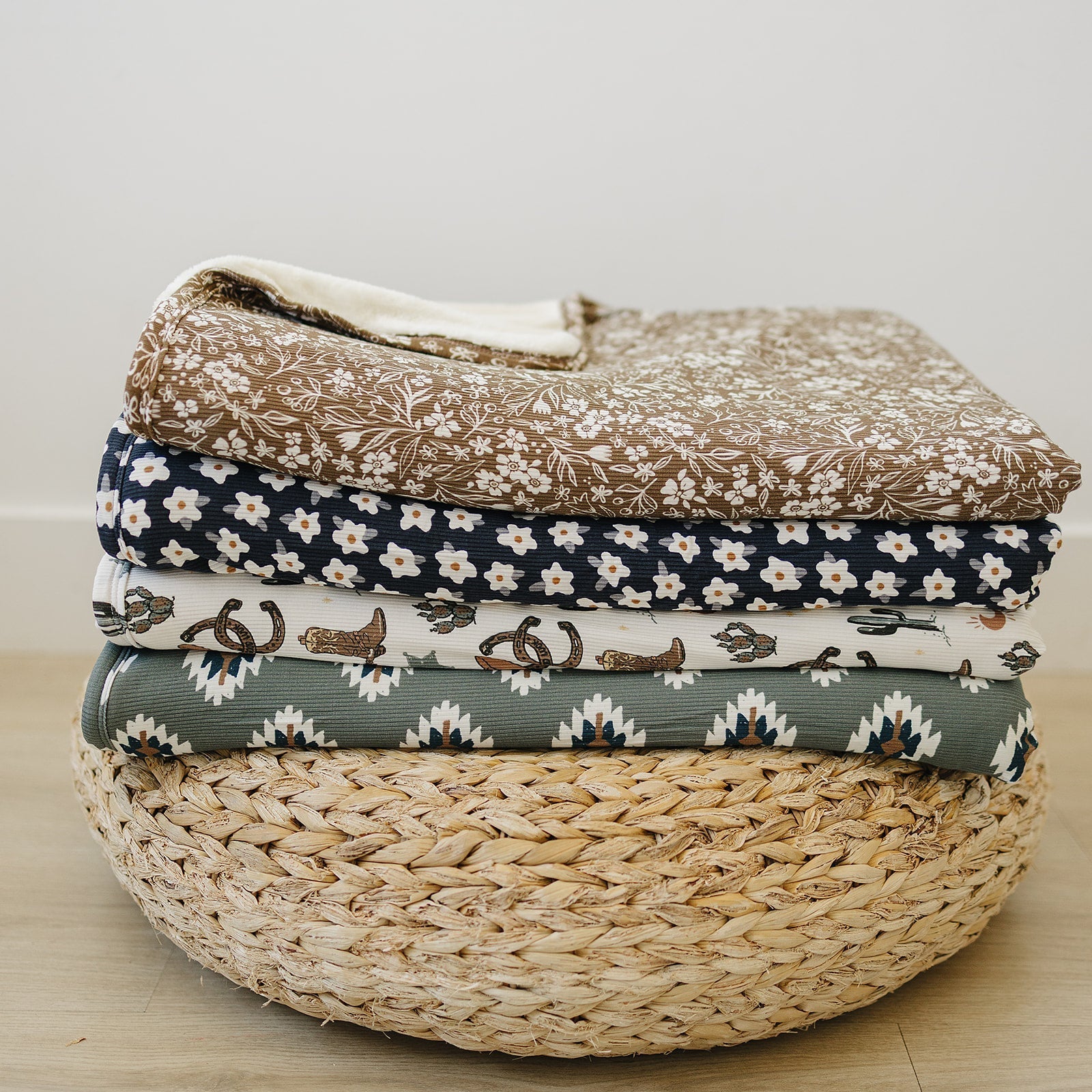 Mebie Baby Outlaw Cowboy Bamboo Fleece Quilt - 