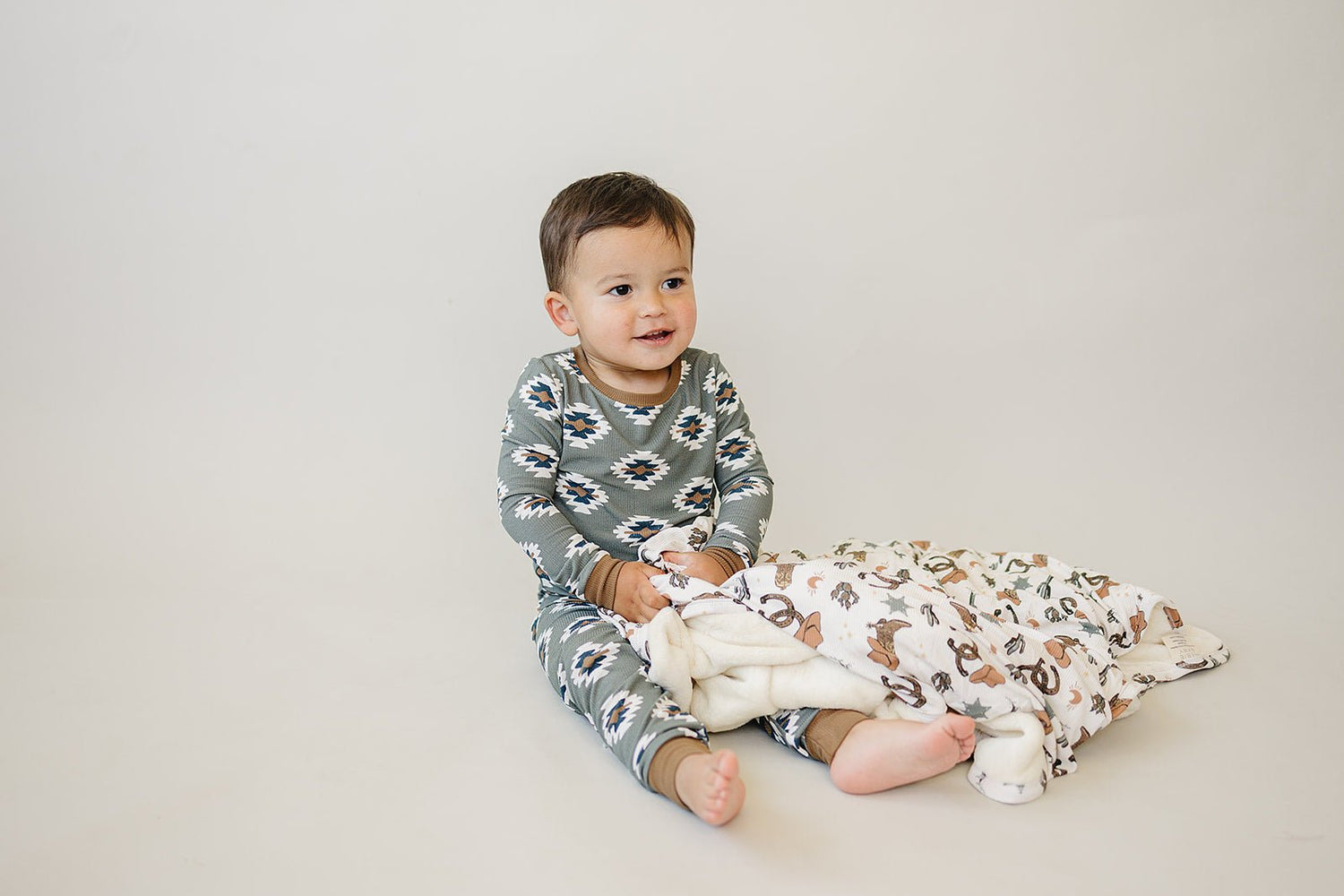 Mebie Baby Outlaw Cowboy Bamboo Fleece Quilt - 