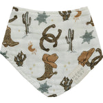 Mebie Baby Outlaw Cowboy Classic Muslin Bib - 