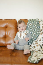 Mebie Baby Outlaw Cowboy Classic Muslin Bib - 