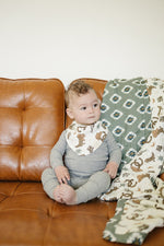 Mebie Baby Outlaw Cowboy Classic Muslin Bib - 
