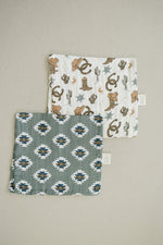 Mebie Baby Outlaw Cowboy Muslin Burp Cloth - 