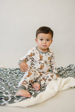 Mebie Baby Outlaw Cowboy Ribbed Bamboo Cozy Set - 